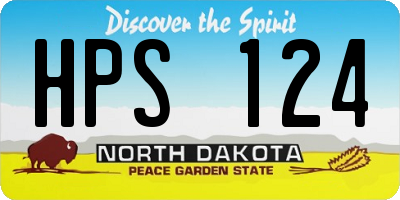 ND license plate HPS124