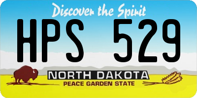 ND license plate HPS529
