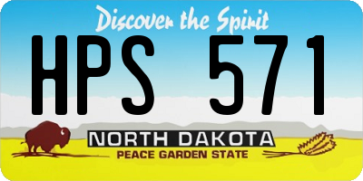 ND license plate HPS571