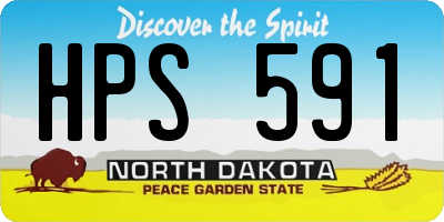 ND license plate HPS591