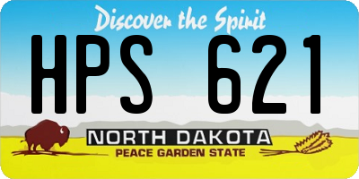 ND license plate HPS621