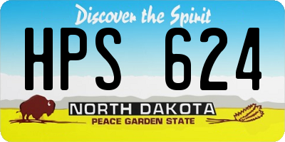 ND license plate HPS624