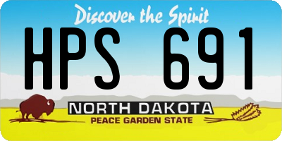 ND license plate HPS691