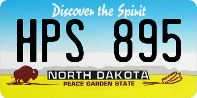 ND license plate HPS895