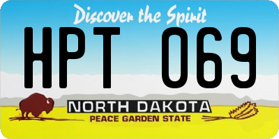 ND license plate HPT069