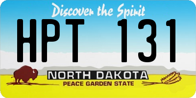 ND license plate HPT131