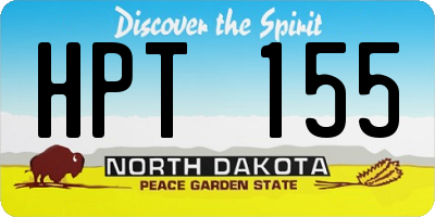 ND license plate HPT155