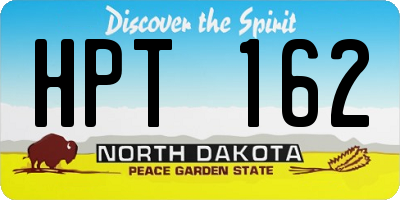 ND license plate HPT162