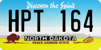ND license plate HPT164