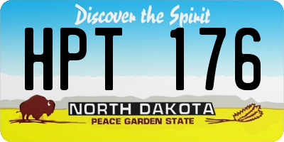ND license plate HPT176