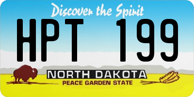ND license plate HPT199