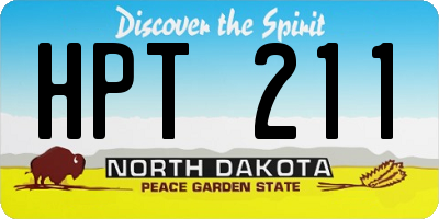 ND license plate HPT211