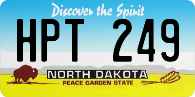 ND license plate HPT249