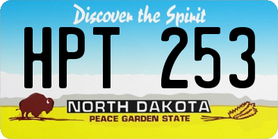ND license plate HPT253