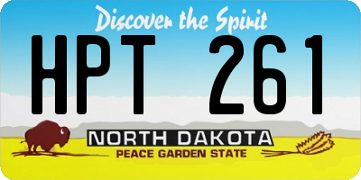 ND license plate HPT261