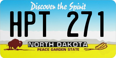 ND license plate HPT271