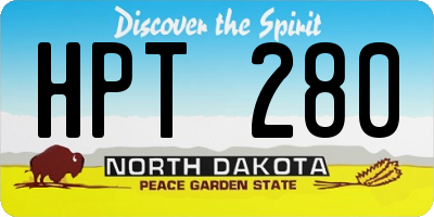 ND license plate HPT280