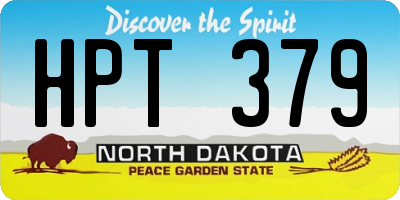 ND license plate HPT379