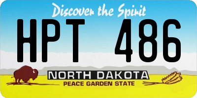 ND license plate HPT486