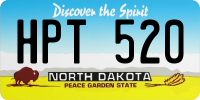 ND license plate HPT520