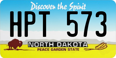 ND license plate HPT573