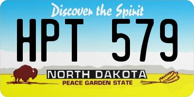 ND license plate HPT579