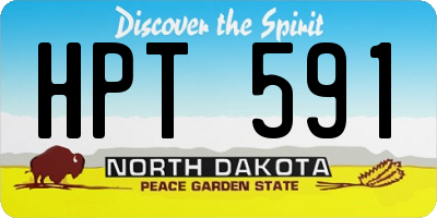 ND license plate HPT591