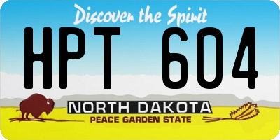 ND license plate HPT604