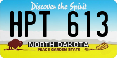 ND license plate HPT613