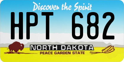 ND license plate HPT682