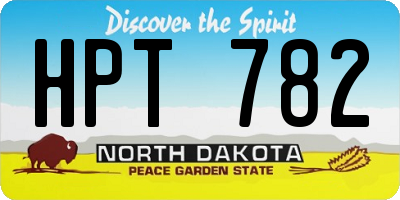 ND license plate HPT782