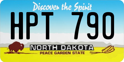 ND license plate HPT790