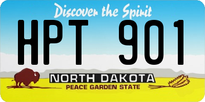 ND license plate HPT901