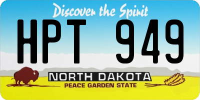 ND license plate HPT949