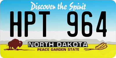 ND license plate HPT964