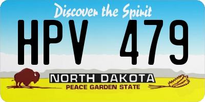 ND license plate HPV479