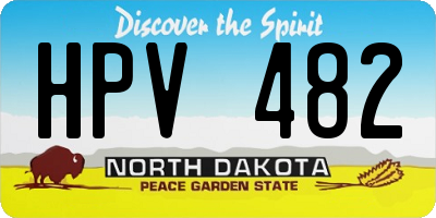 ND license plate HPV482