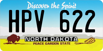 ND license plate HPV622