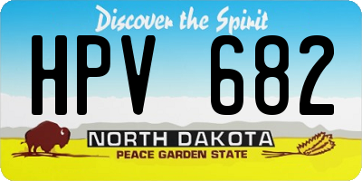 ND license plate HPV682