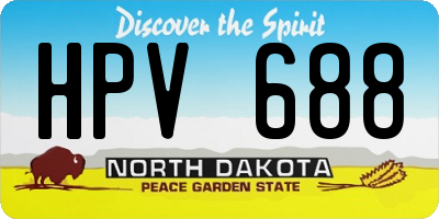 ND license plate HPV688