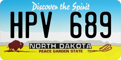 ND license plate HPV689