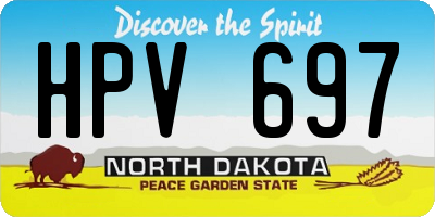 ND license plate HPV697