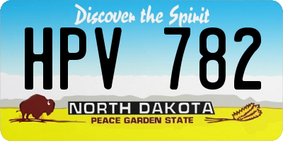 ND license plate HPV782