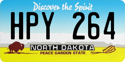 ND license plate HPY264