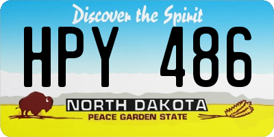 ND license plate HPY486