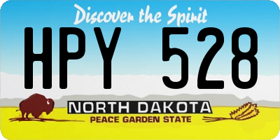 ND license plate HPY528