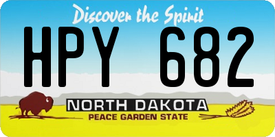ND license plate HPY682