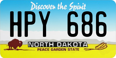 ND license plate HPY686