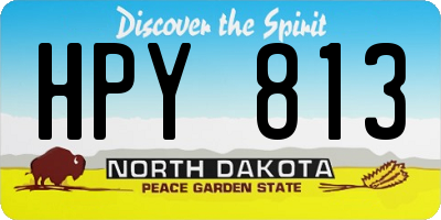 ND license plate HPY813