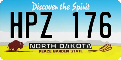 ND license plate HPZ176